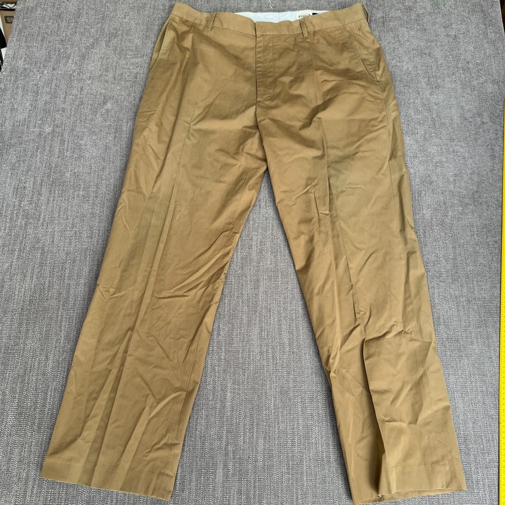 Banana Republic Dress Pants Mens 38x32 Brown Flat Front Formal Office Career